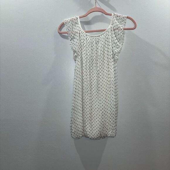 Luisa Ricci Made in Italy 100% Silk Polka Dot Ruffle Sleeve Blouse Size Small - Picture 4 of 11